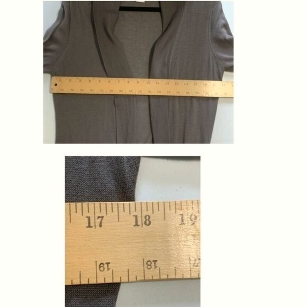 Soft Surroundings Women’s Gray Everyday Cardigan Small Minimalist Lightweight - Picture 2 of 8